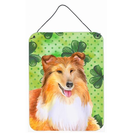 Carolines Treasures Sheltie St Patricks Wall or Door Hanging Prints BB9894DS1216